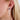 Double Post Drop Earrings with White Topaz