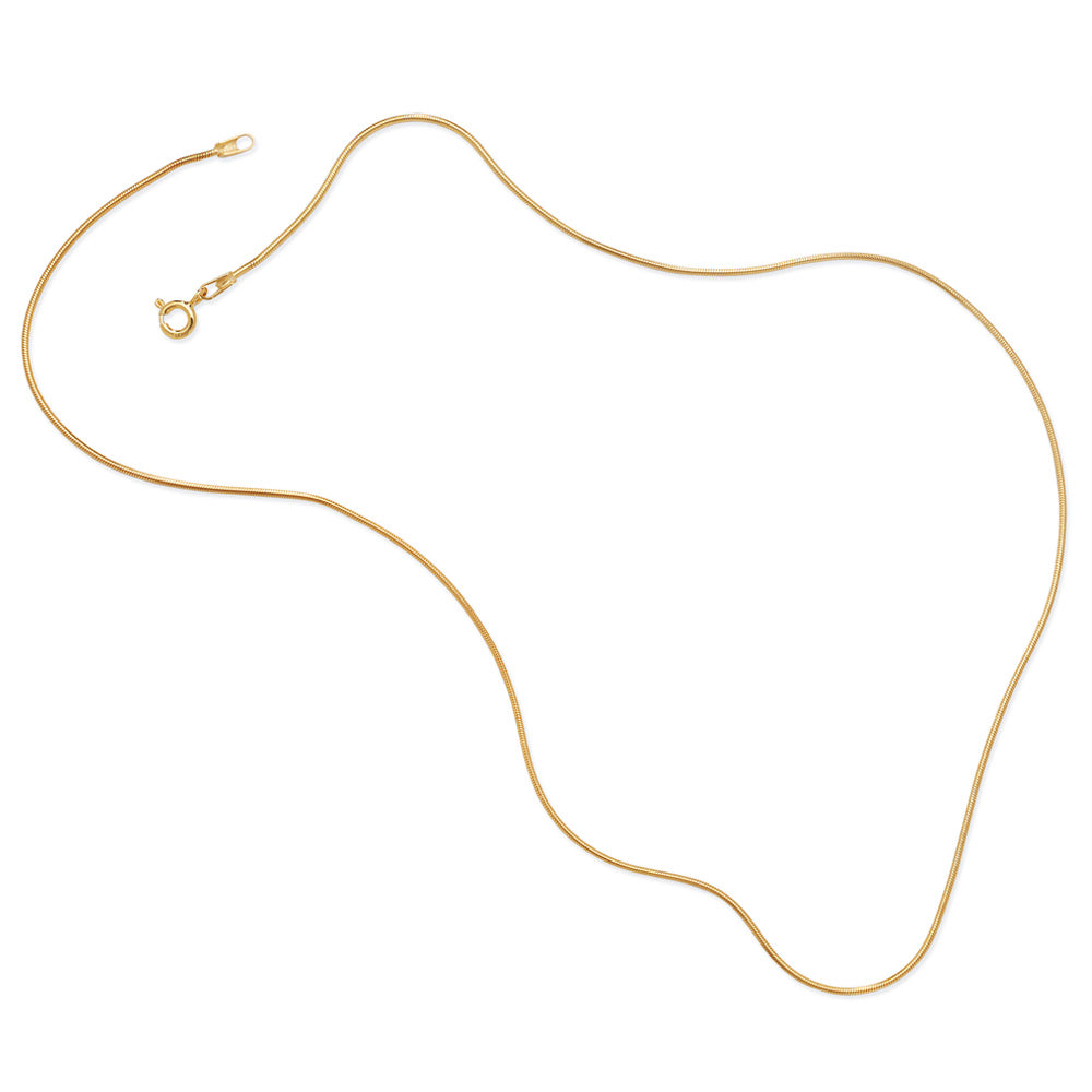 Gold vermeil snake chain Outlet