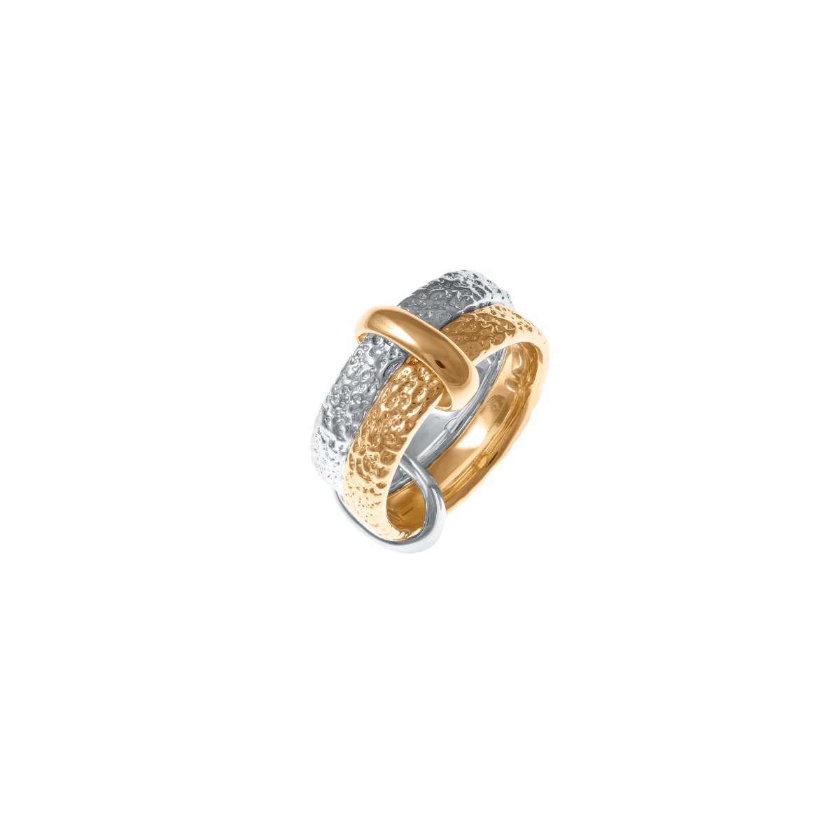 Hawla Rings Multi Finish Double Hula Joined Ring