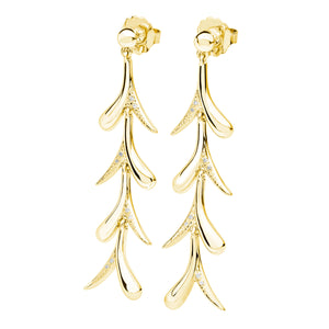 Sycamore Earrings in Gold Vermeil