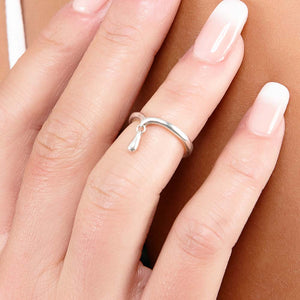 Midi Ring with Drip
