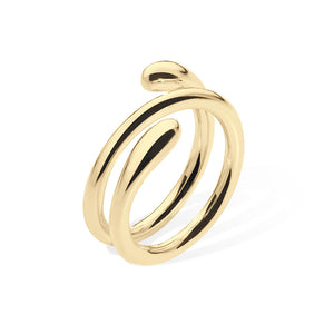 Midi Coil Ring in Gold Vermeil
