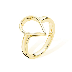 Open Petal Ring in Gold Vermeil