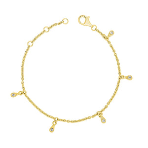 Skinny Drip Multi Bracelet in Gold Vermeil